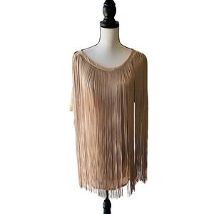 3.1 Phillip Lim Size XS Gold Fringe Lined Party Tunic Top